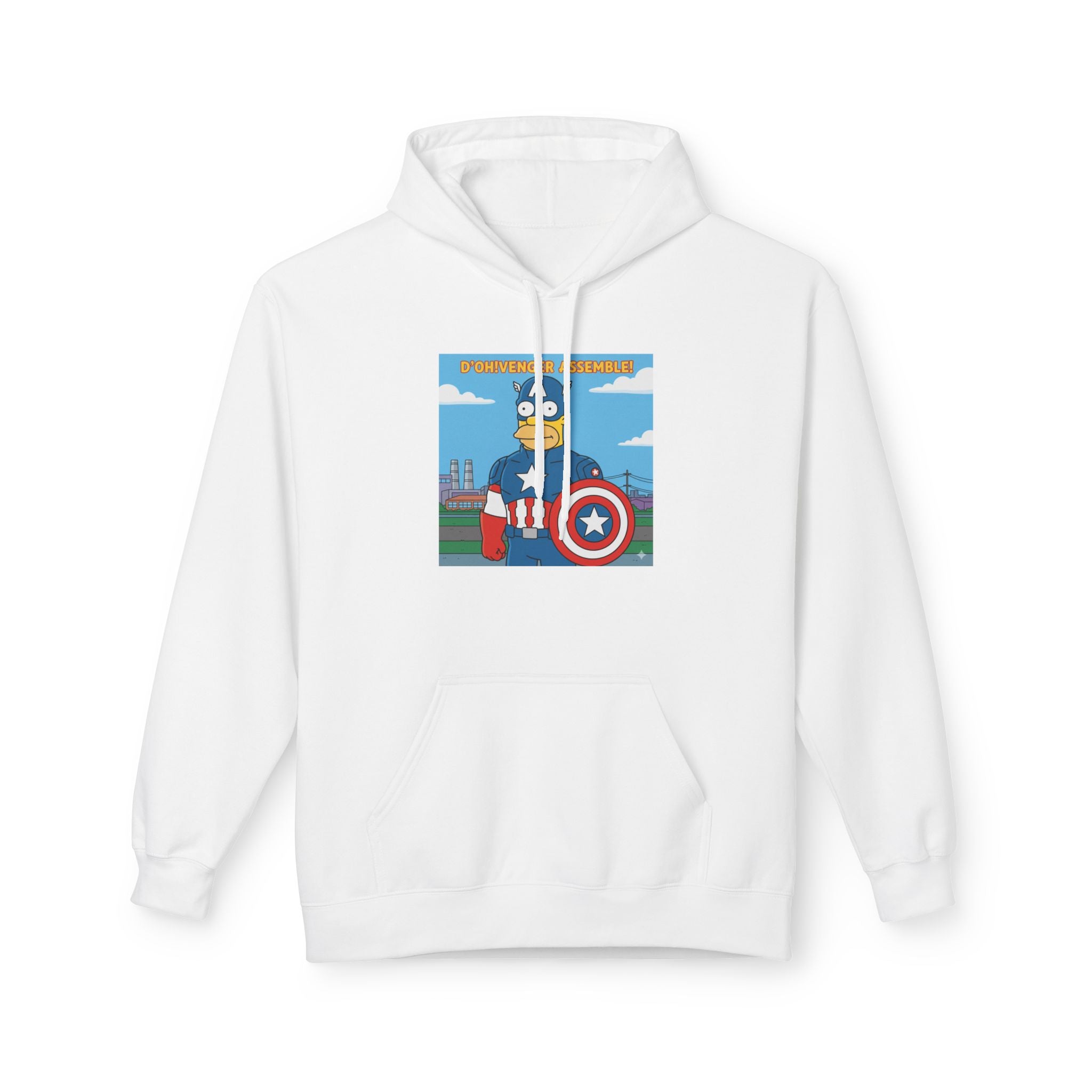 D'OHVENGER Homer Simpson Donut Hoodie — Avenger Donut Graphic Hoodie
