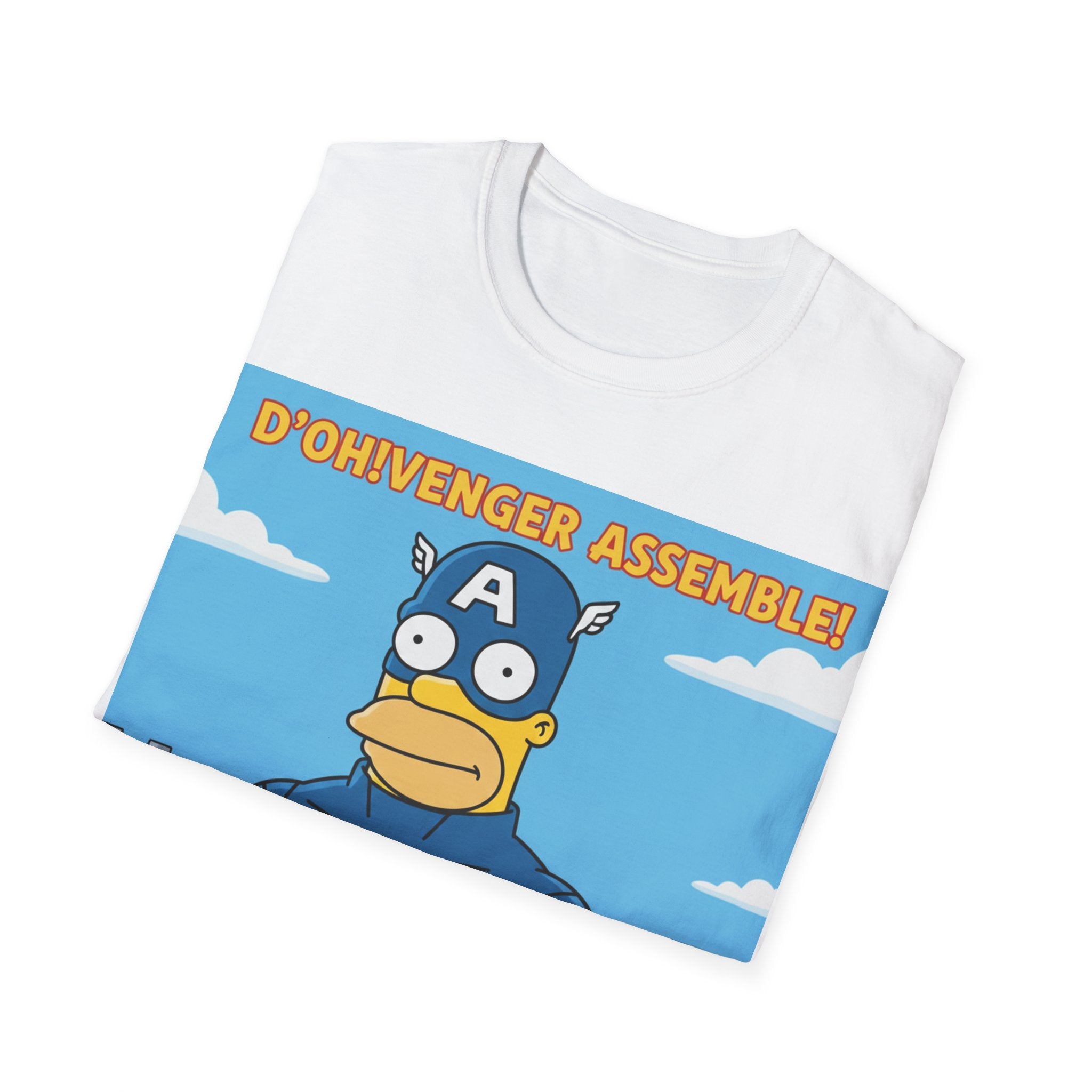 Funny Captain America Homer Simpson T-Shirt